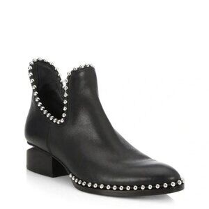Alexander Wang Women's Kori Studded Cutout Booties Size 38 (US 7.5)